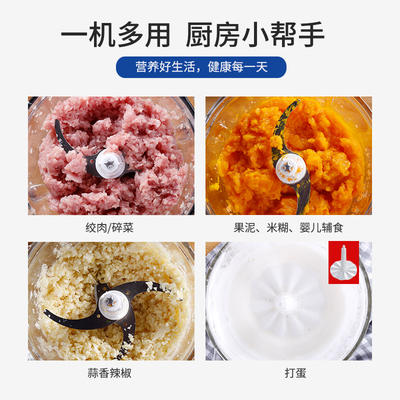 摩飞绞肉机家用小型电动多功能绞馅机商用搅拌机搅碎饺肉料理机魔MR9400 商品图1