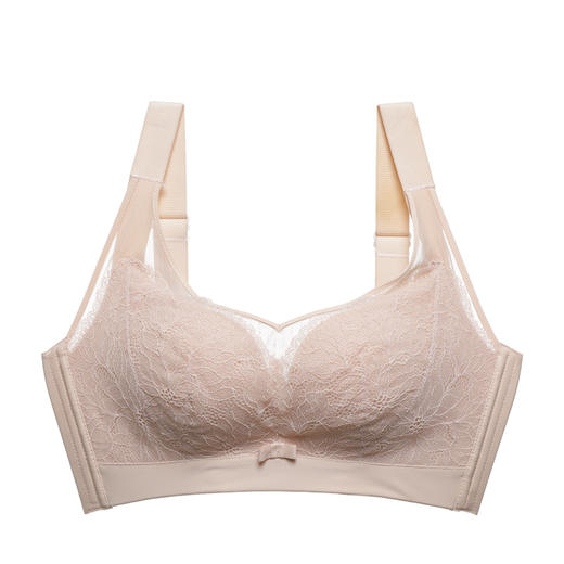 雅黛丽内衣大胸显小文胸性感蕾丝蝴蝶结薄杯内衣女胸罩dyw0633