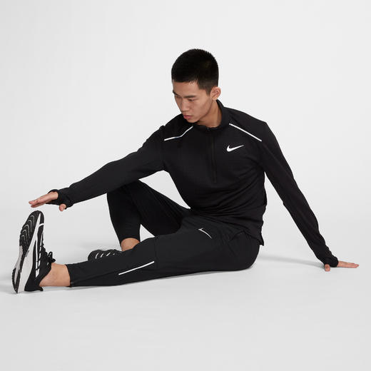 Nike耐克 Therma Element 3.0 男款半长拉链跑步长袖T恤 商品图2