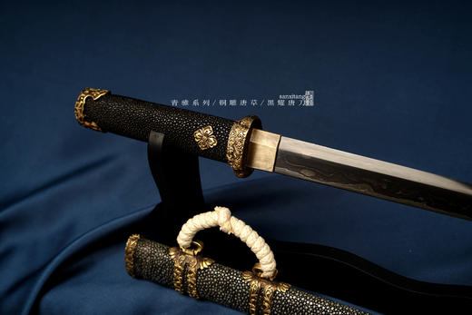 三希堂  青骓系列  黑耀唐短刀 未开刃 商品图7