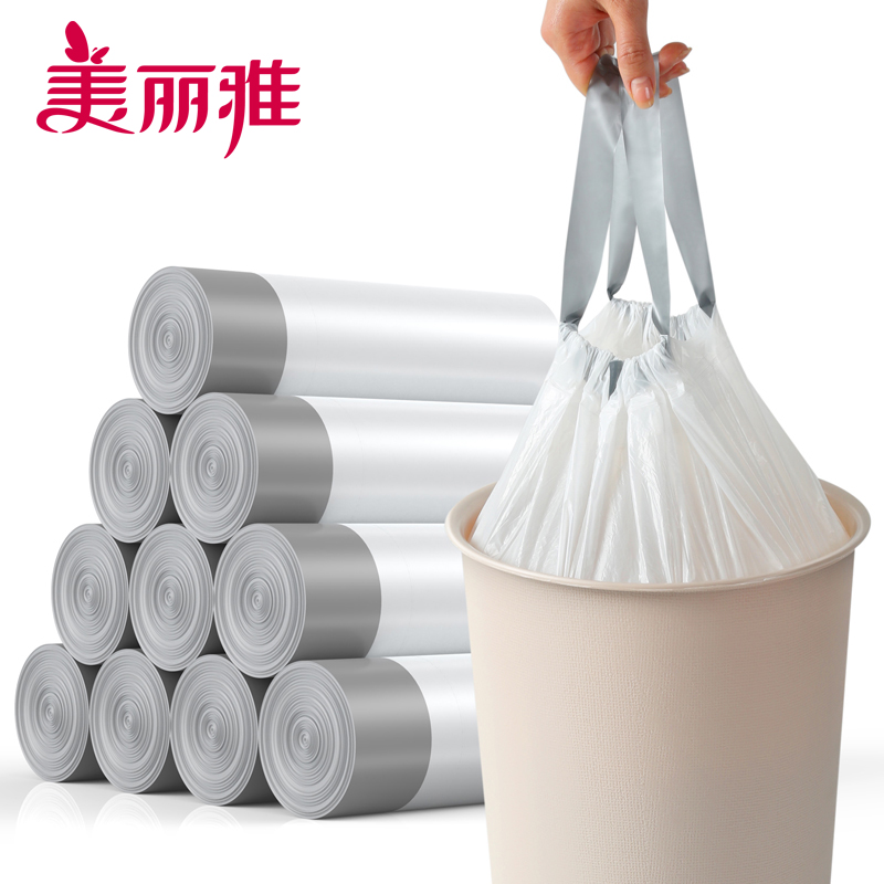 美丽雅加厚垃圾袋手提式家用