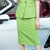 夏季高档双排扣西装女时尚职业装绿色短袖西装套装202009CPS1 商品缩略图8