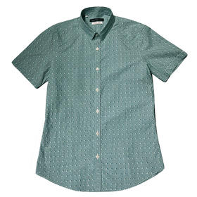 Marco Azzali 白绿格交织衬衫 C3655700