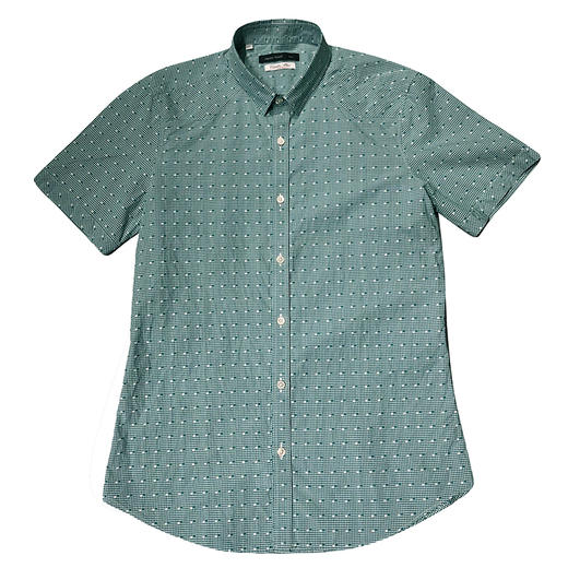 Marco Azzali 白绿格交织衬衫 C3655700 商品图0