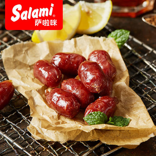 萨啦咪 烤肠猪肉枣BB小丸子 特产美食 温州特色小吃 6包168g 商品图4