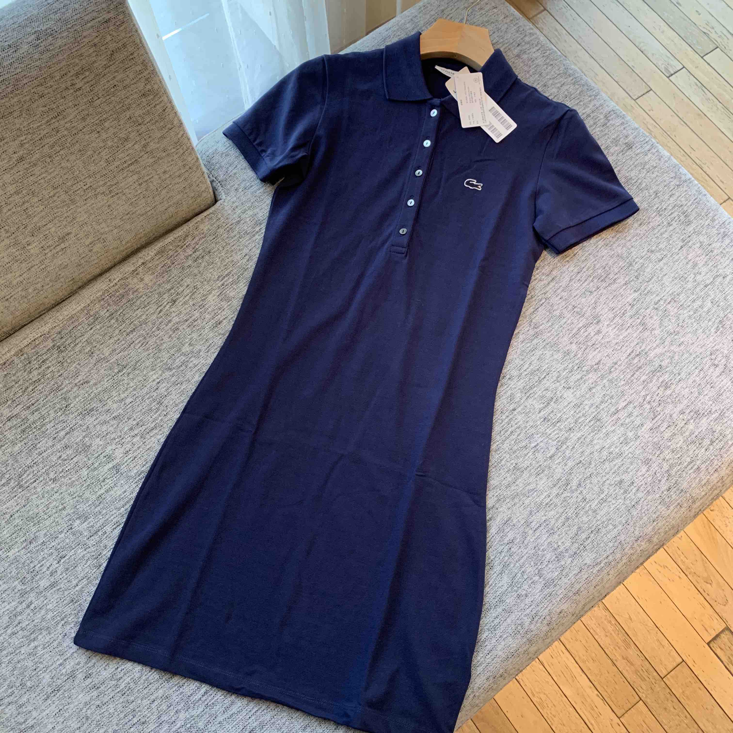 现货柜上1290正品尾单俏皮活力鳄鱼polo连衣裙