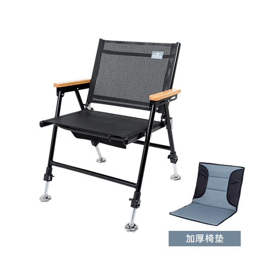 空钩悟道2020多功能钓椅 新款超轻便携钓鱼椅全地形铝合金折叠小椅子 商品图4