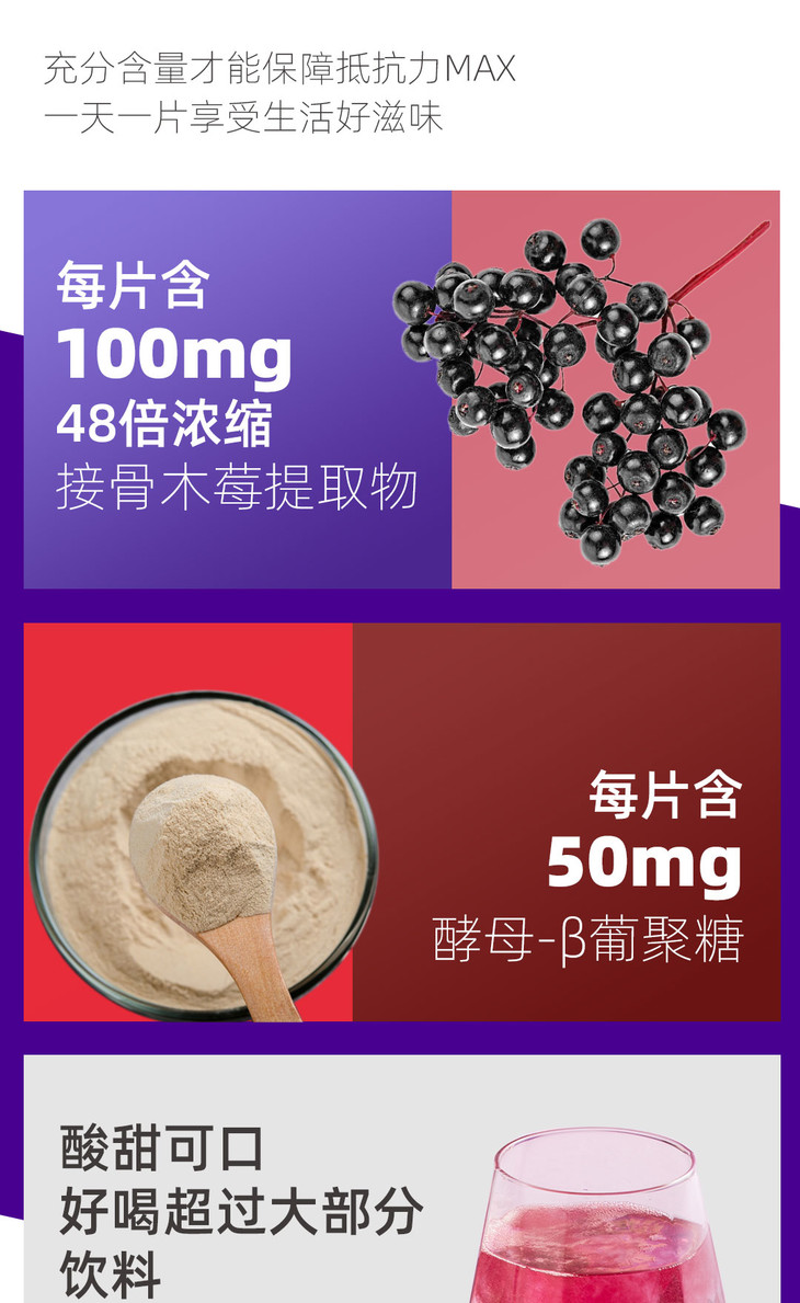 特殊时期提高自护力有香集接骨木莓泡腾片保护你和家人