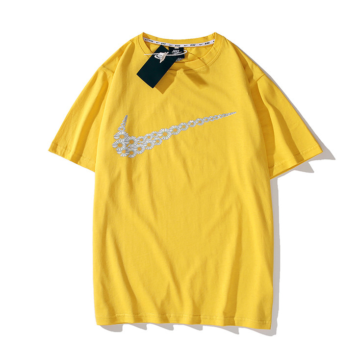 限量抢购nike耐克创意小雏菊权志龙同款大钩休闲运动情侣短袖nk1109