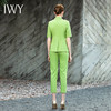 夏季高档双排扣西装女时尚职业装绿色短袖西装套装202009CPS1 商品缩略图3