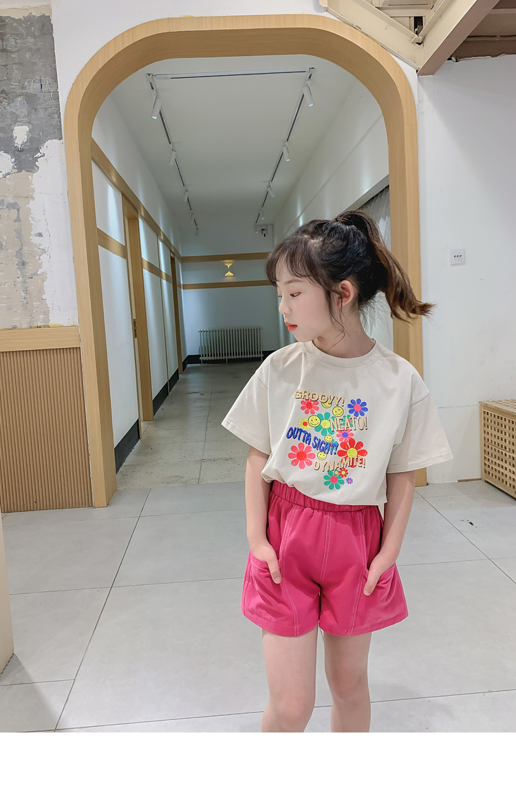 丫逗女童套装夏装