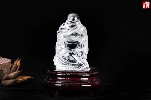 【福从天降】天然白水晶笑佛摆件 商品图3