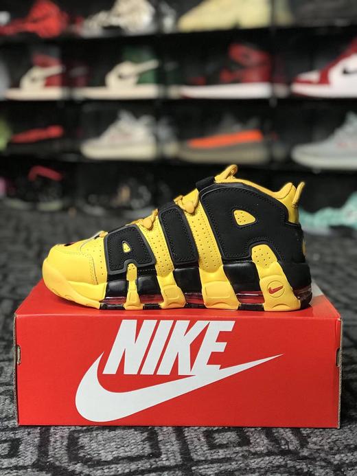 Nike Air More UPTEMPO 耐克皮蓬系列公司级  白 银 李小龙   标权志龙上脚  Supreme三色拼接 Supreme联名金色大R   篮球鞋情侣鞋  大AIR皮蓬 涂鸦联名款 商品图4