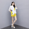 AHM-xrwy5063夏季胖妹妹印花短袖套装 商品缩略图1