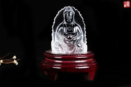 白水晶观音摆件 商品图0