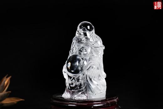 【福从天降】天然白水晶笑佛摆件 商品图2