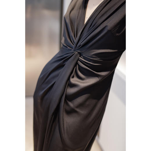 CG｜Lauren Dress [真丝扭结深V连衣裙] 商品图8