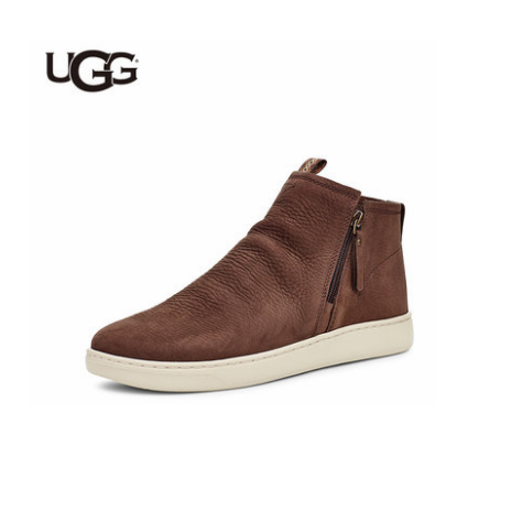 每满1000送100【自营】 UGG 男单鞋平底高帮潮流时尚真皮休闲鞋 1110979-001zt