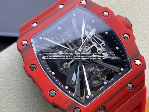 【RICHARD MILLE】理查德 RM12-01NTPT真陀飞轮 非凡运动镂空流线型手表，机芯手动上链机芯，机芯桥板融入赛车底盘的灵感元素，镂空基板以4枚钛合金桥板固定，直接呈现机芯的运动，两支指 商品图2