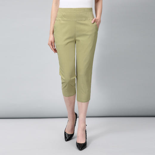 MQ-【JNJP弹力七分裤】夏季新款高腰休闲七分宽松直筒裤YY 商品图2