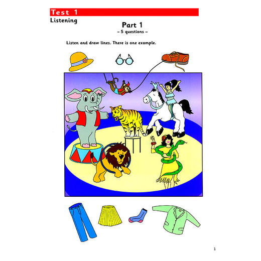 剑桥少儿英语考试全真试题第一级B（扫码听音频） 商品图2