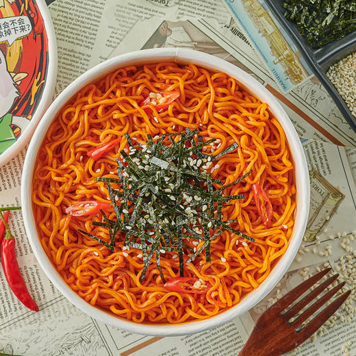 自嗨锅妖娆的火鸡拌面6桶装不含辣椒精超辣网红速食量贩装懒人干拌面