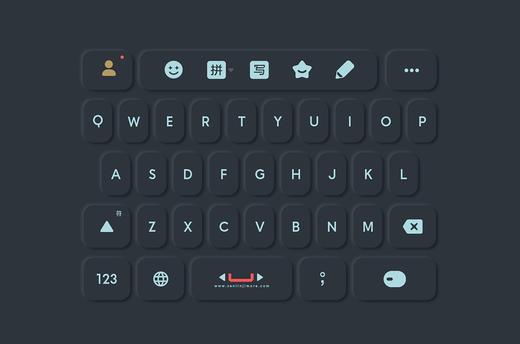 《新拟态》极简主义新拟态风格 百度输入法 商品图4
