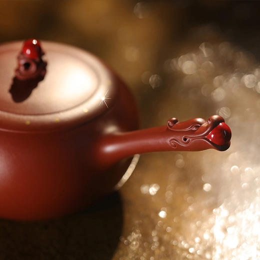 龙德堂陶艺 严为民督造 范泽锋设计 汤亚姣制作 《龙头鼓》底槽清 商品图4