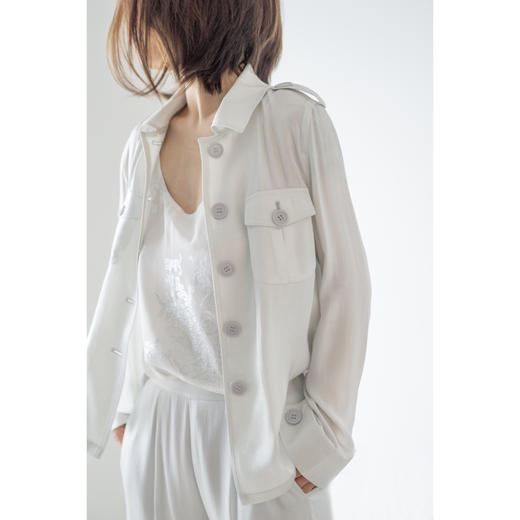 CG｜Marta Silk Jacket [真丝衬衫外套] 商品图0