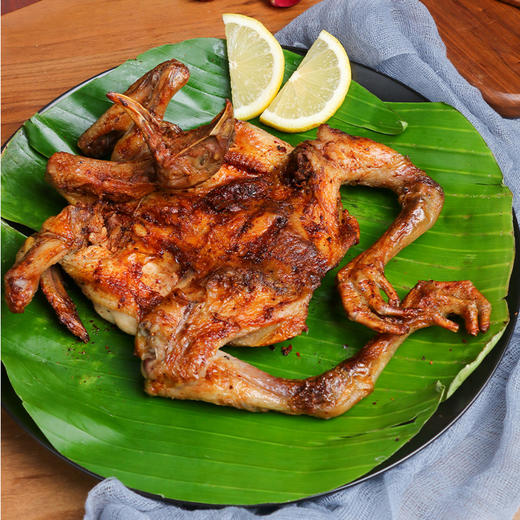 云南西双版纳傣族人家特色勐海烤鸡500g