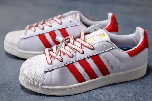 阿迪达斯三叶草男女鞋 新年款CNY情侣贝壳头SUPERSTAR板鞋 G27571 商品图0