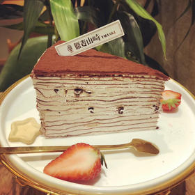 巧克力千层切块