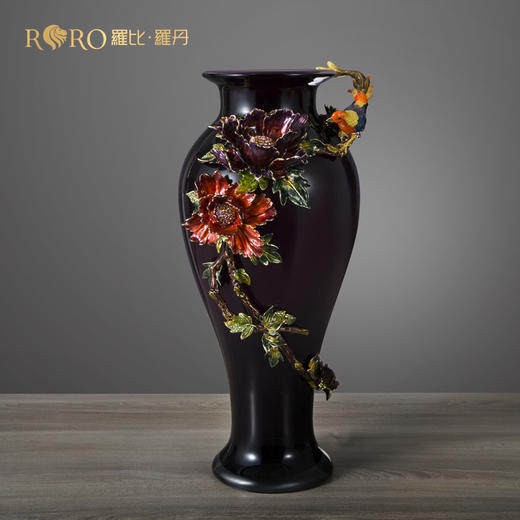 【彼达思】珐琅彩 富贵天香 商品图0