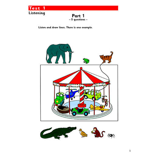 剑桥少儿英语考试全真试题第一级A（扫码听音频） 商品图2