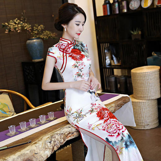 JLM-1926改良时尚丝绸修身旗袍 商品图2