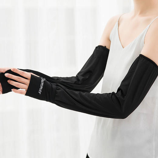 冰凉防晒袖套 | 宽松防晒袖套开车户外加长护臂冰袖遮阳手臂袖套. 商品图6