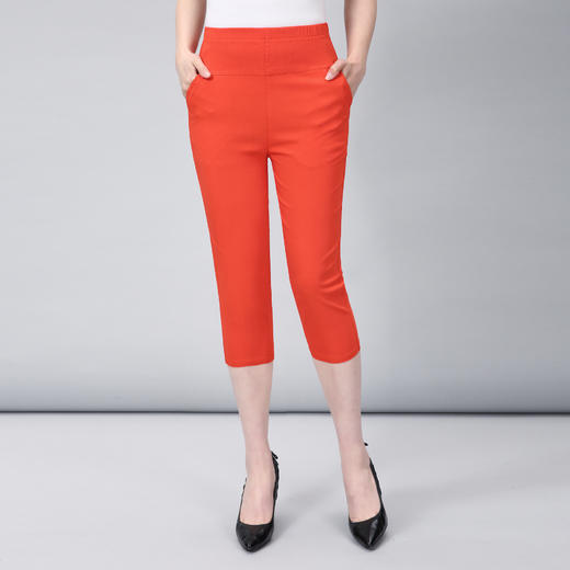 MQ-【JNJP弹力七分裤】夏季新款高腰休闲七分宽松直筒裤YY 商品图4