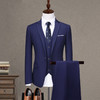 西服套装男士职业伴郎韩版结婚商务正装外套修身休闲小西装男上班 商品缩略图2