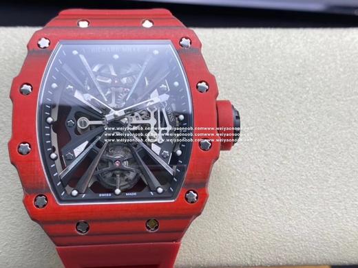 【RICHARD MILLE】理查德 RM12-01NTPT真陀飞轮 非凡运动镂空流线型手表，机芯手动上链机芯，机芯桥板融入赛车底盘的灵感元素，镂空基板以4枚钛合金桥板固定，直接呈现机芯的运动，两支指 商品图0