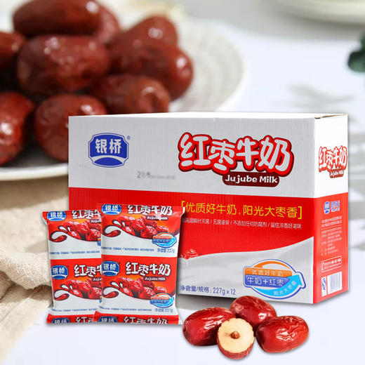 银桥纸袋装红枣奶220g16袋