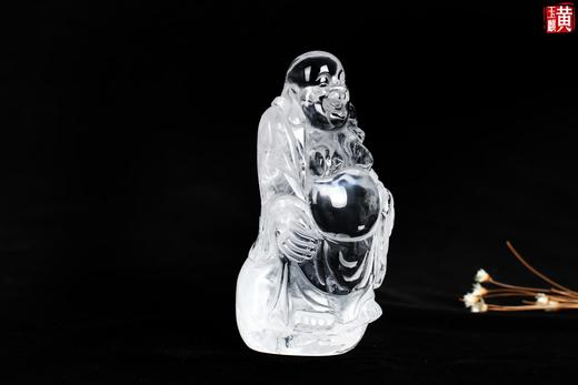 【福从天降】天然白水晶笑佛摆件 商品图6