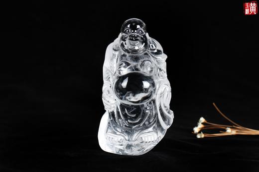 【福从天降】天然白水晶笑佛摆件 商品图4