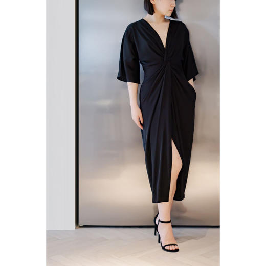 CG｜Lauren Dress [真丝扭结深V连衣裙] 商品图7