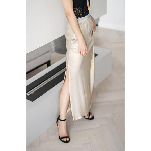 CG｜Garter Slim Long Maxi Skirt [松紧腰修身半身长裙] 商品图1
