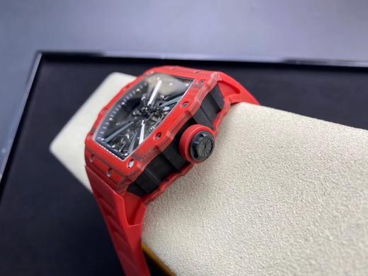 【RICHARD MILLE】理查德 RM12-01NTPT真陀飞轮 非凡运动镂空流线型手表，机芯手动上链机芯，机芯桥板融入赛车底盘的灵感元素，镂空基板以4枚钛合金桥板固定，直接呈现机芯的运动，两支指 商品图12