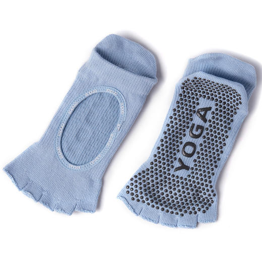 《15送1》哈瓦塔专业全棉瑜伽五指袜女舞蹈袜运动袜防滑袜防臭普拉提漏趾漏背瑜伽袜 商品图2