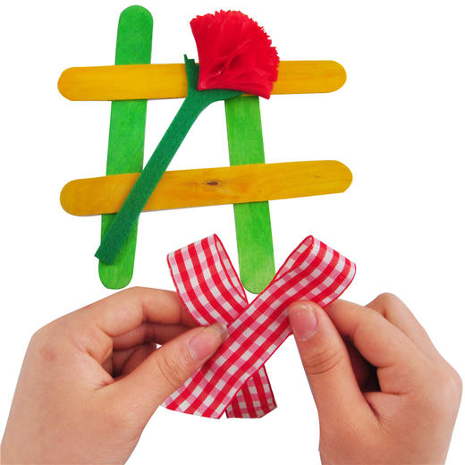 母亲节送妈妈的礼物手工diy自制相框花幼儿园自制材料制作包儿童 商品图2