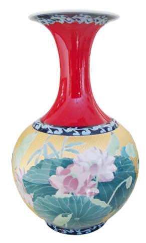 7F  大汉窑  喇叭天球瓶 商品图0