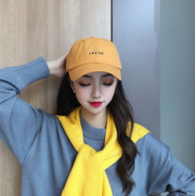 韩版时尚百搭字母棒球帽弯檐休闲鸭舌帽男原宿学生遮阳帽子女夏天