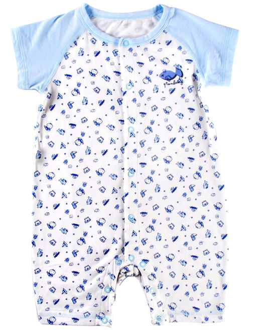 棉果果夏季女童内衣对开开裆连体衣连身衣哈衣  M201723217211 商品图2